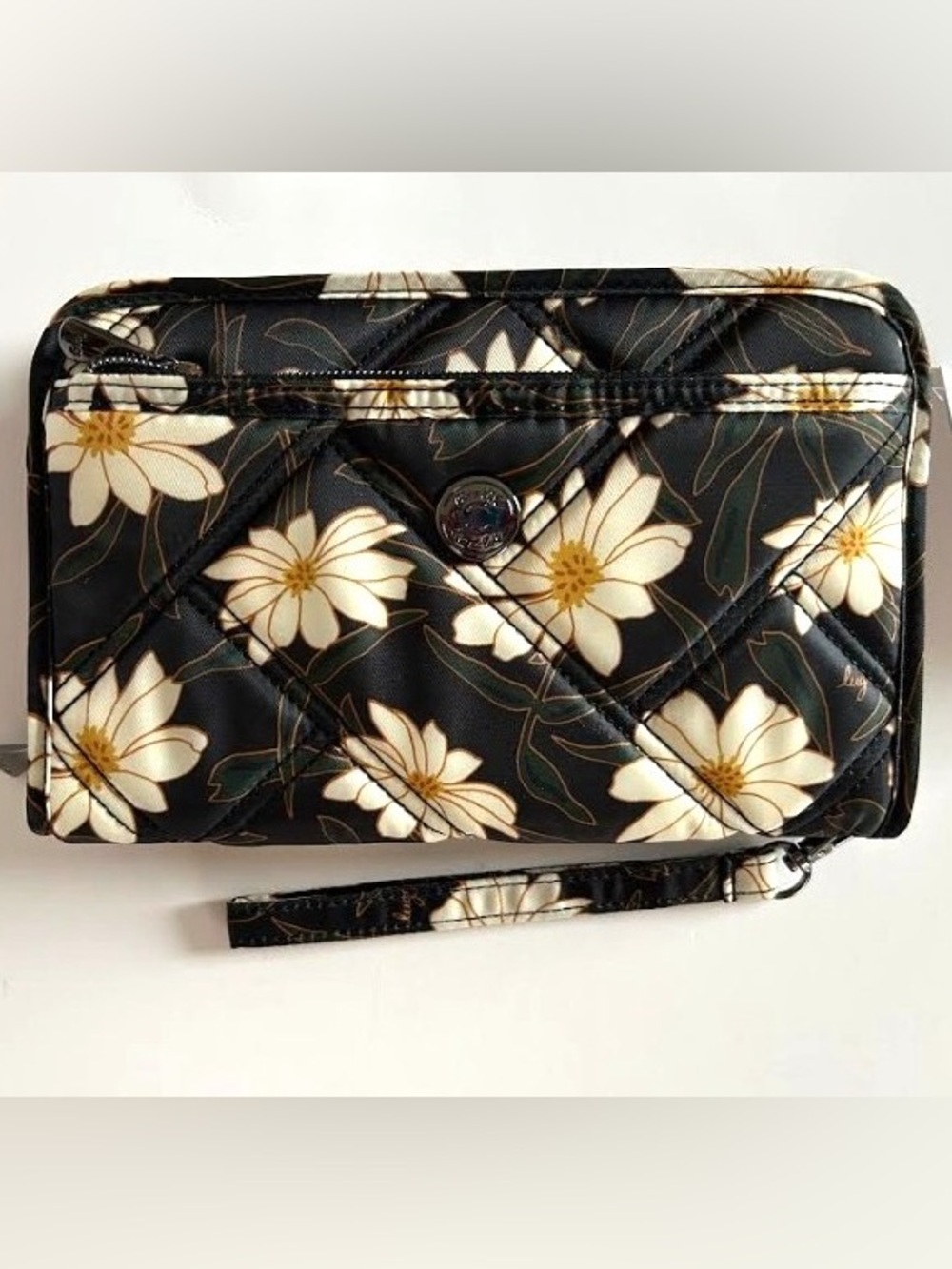 Lug Zeppelin 2 RFID Wristlet Wallet Autumn Daisies - Daisy Print